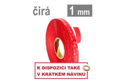 3M VHB™ 4910-F, tl. 1 mm, transparentní oboustranně velmi silně lepicí akrylová páska 19 mm x 3 m