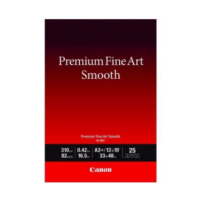 Canon Fine Art Smooth Premium 1711C014, 310 г/м2, A3+, 25 бр., мат, мастиленоструен, бял, фотографска хартия