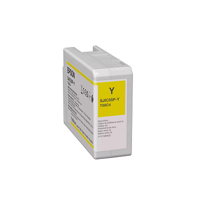 Epson SJIC55-Y C13T58C440 за ColorWorks, жълта (yellow) оригинална касета