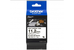 Brother HSe-231E Pro Tape, 11.2 mm x 1.5 m, черен печат / бял фон , оригинална лента