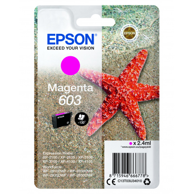 Epson 603 C13T03U34010 магента (magenta) оригинална касета