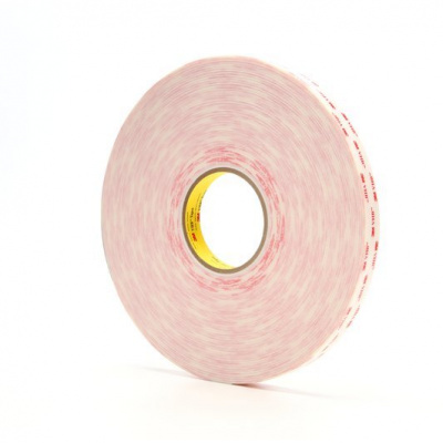 3M VHB 4932-P, 25 мм x 33 м, бяла двустранно лепяща акрилна лента, дебелина 0,64 мм