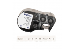 Brady M4C-240-498 / 170782, 6.10 mm x 4.88 m, Винил, черен печат / бял фон