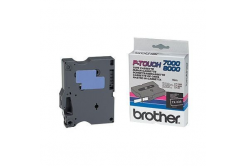Brother TX-335, 12mm x 15m, бял печат / черен фон, оригинална лента