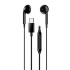 Genius HS-M365, слушалки с микрофон, черни, 2.0, тапи, USB Type-C