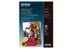 Epson Value Glossy Photo Paper C13S400035, 200 г/м2, A4, 20 бр., бял, фотографска хартия