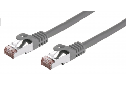 Kабел C-TECH CB-PP6F-1 patchcord Cat6, FTP, сив, 1m