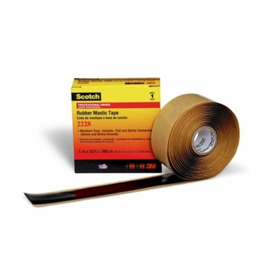 3M 2228 Scotch Изолационна и уплътнителна двукомпонентна лента, 25,4 мм x 3 м