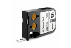 Dymo XTL 1868751, 12mm x 7m, черен печат/бял фон, оригинална лента