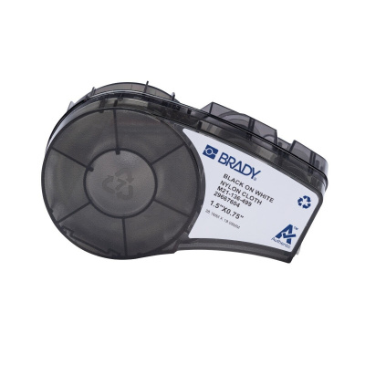 Brady M21-136-499 / 152093, 38.10 mm, Nylon, черно копиране / бял фон