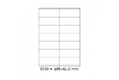Самозалепващи етикети 105 x 41 mm, 14 етикети A4, 100 листа