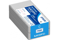 Epson SJIC22P(C) C33S020602 за ColorWorks, циан (cyan) оригинална касета