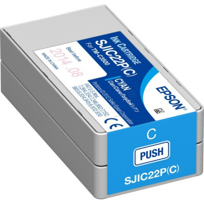 Epson SJIC22P(C) C33S020602 pro ColorWorкомпютри циан (cyan) оригинална касета
