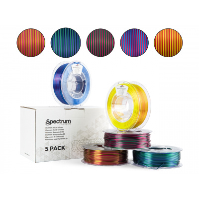 Spectrum 81433 филамент, PLA Magic SILK, 5PACK, 5 x 0,25 кг, 1,75 мм