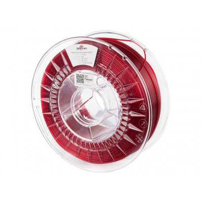 Spectrum 80738 3D филамент, Premium PCTG, 1,75mm, 1000g, Прозрачно червен (Transparent red)