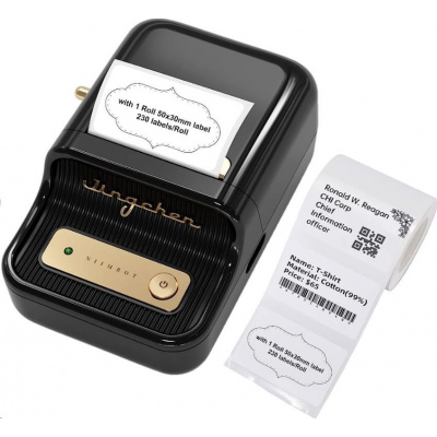 Niimbot B21 Smart 1AC19051601 принтер за етикети, Черно + ролка с етикети