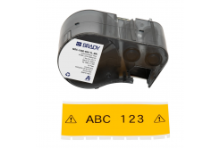 Brady M5C-1500-595-YL-BK / 170946, 38.10 mm x 7.62 m, Винил, черен печат / жълт фон