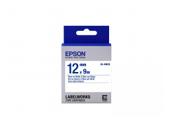 Epson LabelWorks LK-4WLN C53S654022 12мм x 9м, син печат / бял фон, оригинален лента