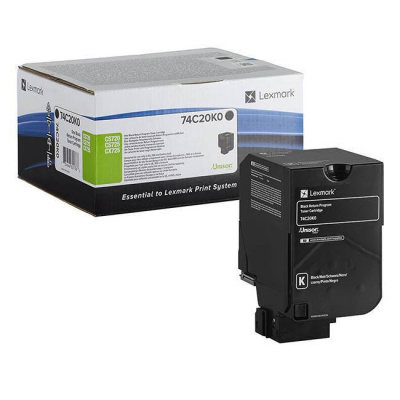 Lexmark 74C20K0 черен (black) оригинален тонер