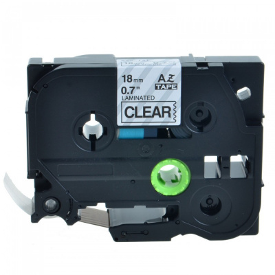 Съвместима лента с Brother TZ-141 / TZe-141, 18mm x 8m, черен печат / прозрачен субстрат