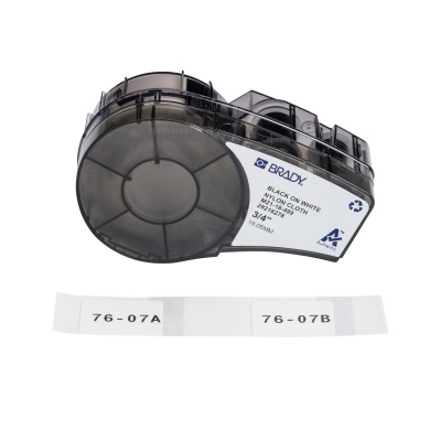 Brady M21-18-499 / 152092, 25.40 mm, Nylon, черно копиране / бял фон