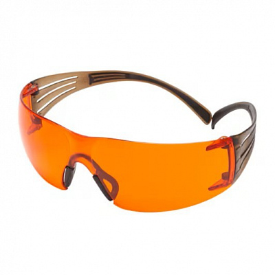 3M SF406SGAF-BLA Защитни очила, оранжева леща, Anti-Fog / Anti-Scratch
