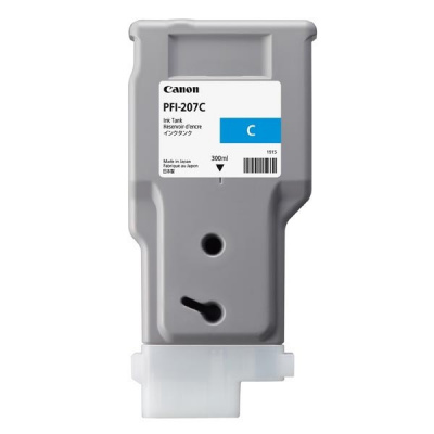 Canon PFI-207C, 8790B001 циан (cyan) оригинална касета
