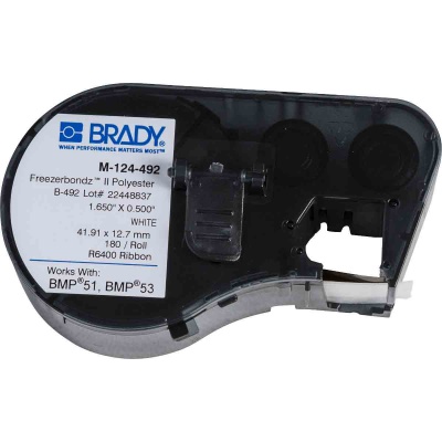Brady M-124-492 / 134100, Етикети Freezerbondz за принтера, 41.91 mm x 12.70 mm