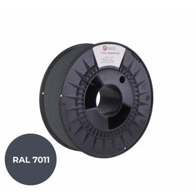 C-Tech 3DF-P-PETG1.75-7011 3D филамент, PREMIUM LINE, PETG, RAL7011, 1,75mm, 1000g, Стоманено сив (Steel grey)