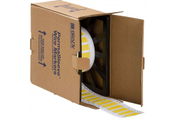 Brady LSZH-375-2-YL-2 / 141248, етикети, THT Low Smoke Halogen Free Permasleeve Wire Marking Sleeves, 25.40 mm x 16.40 mm