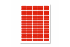 Самозалепващи етикети 38 x 21,2 mm, 65 етикети A4, 20 чаршафи, червени