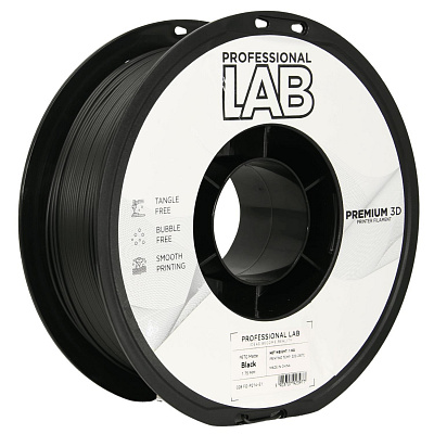 Professional Lab FG-P214-E1, 3D филамент, PETG Matte, 1,75mm, 1000g, Черен (Black)