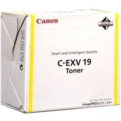 Canon C-EXV19 0400B002 жълт (yellow) оригинален тонер