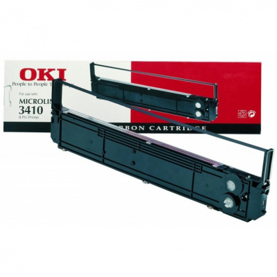 OKI 9002308, черно, оригинална боядисваща лента