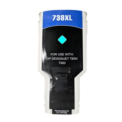 Съвместими касети с HP 738 676M6A циан (cyan)