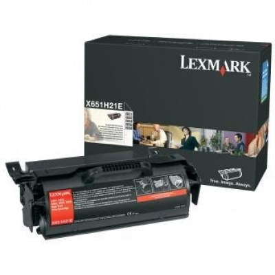 Lexmark X651H21E черен (black) оригинален тонер