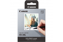 Canon XS-20L 4119C002, 20 бр, термосублимационен, бял, самозалепваща се фото хартия + мастилено фолио