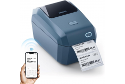 Niimbot K3 Smart 1AE0F121602 принтер за етикети, Синьо + ролка с етикети 230 бр.