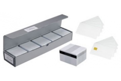 Zebra 104523-111 пластмасови карти за ZXP/ZC, PVC 0,76 (30mil), 500 бр, бял цвят