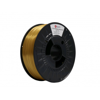 C-Tech 3DF-P-SPLA1.75-BRASS 3D филамент, PREMIUM LINE, Silk PLA, 1,75mm, 1000g, Месинг (Brass)
