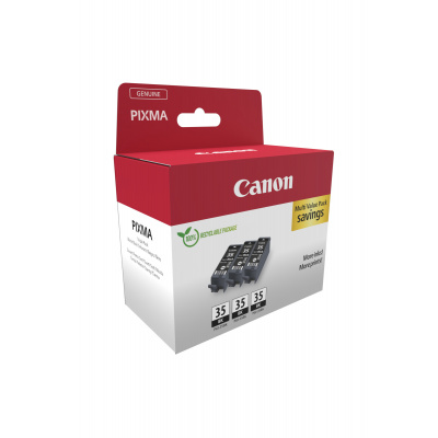 Canon PGI-35 BK TRIPLE 1509B028 черен (black) оригинален комплект касети, 3 бр