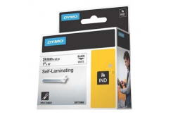 Dymo Rhino 1734821, S0773860, 24mm x 5,5m черен печат / бял фон, оригинална лента