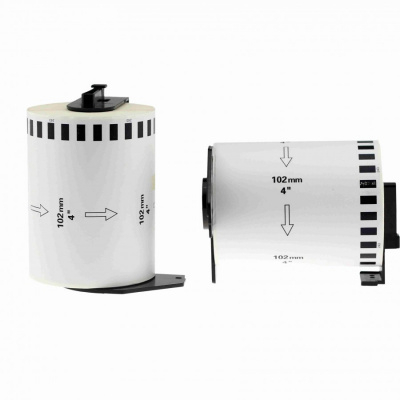 Съвместими ролки за етикети за Brother DK-22243, 102mm x 30,48m
