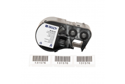 Brady M4-90-422 / 170736, 19.05 mm x 38.10 mm, Polyester, черно копиране / бял фон