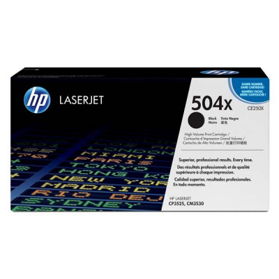 HP 504X CE250X черен (black) оригинален тонер