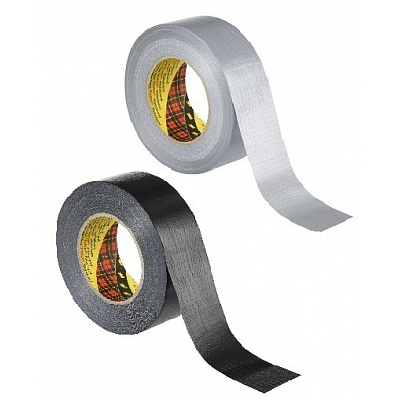 3M 2904 Duct Tape Здрава универсална текстилна лента, 2 цвята 48 mm x 50 m черна/black