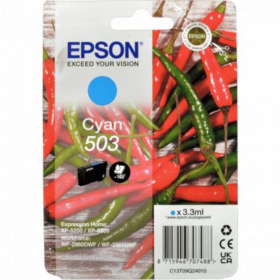 Epson 503 T09Q240 C13T09Q24010 циан (cyan) оригинална касета