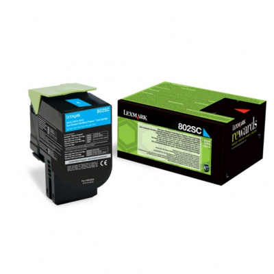 Lexmark 80C2SCE лазурен (cyan) оригинален тонер