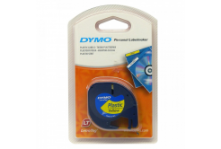 Dymo LetraTag 59423, S0721570, 12mm x 4m, черен печат/жълт фон, оригинална лента