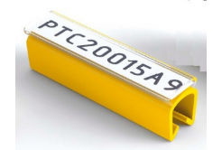 Partex PTC40015A4, жълто, 100 бр, (5-6,2мм), PTC калъф за етикети с закопчалка